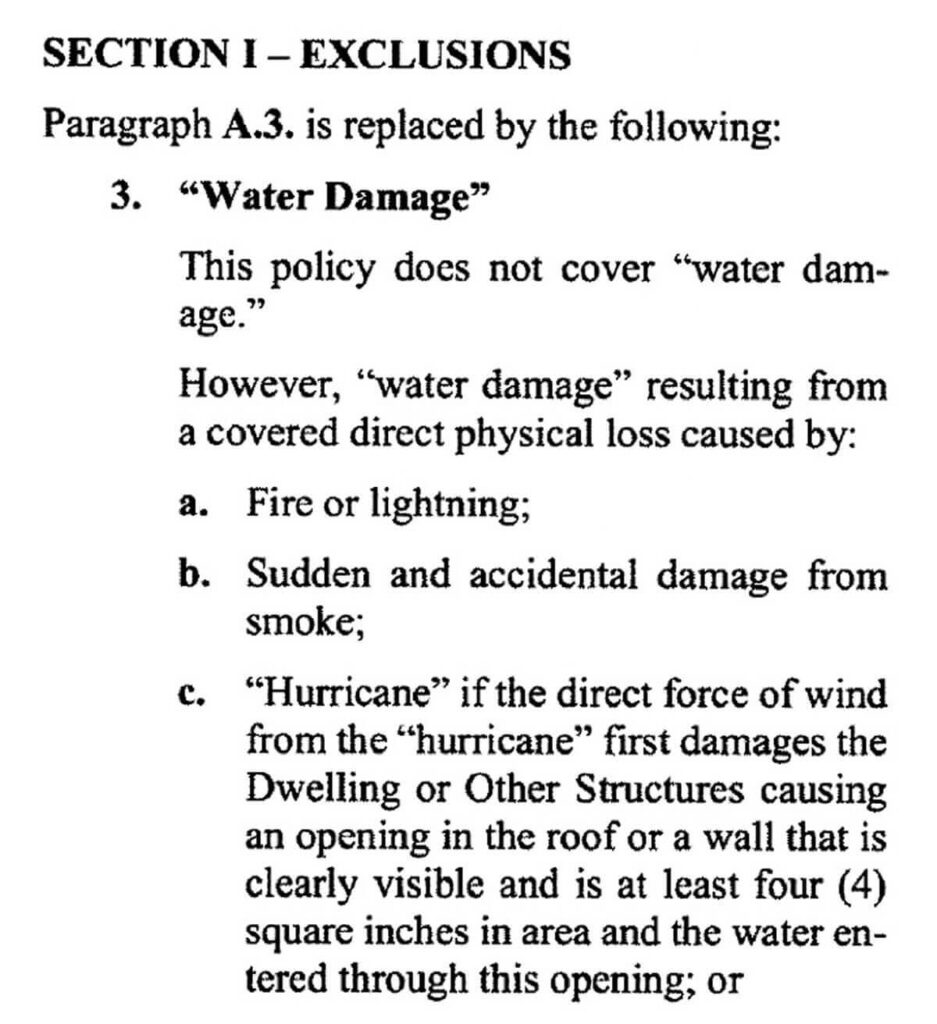 Section 1 Exclusions Section 1 Exclusions