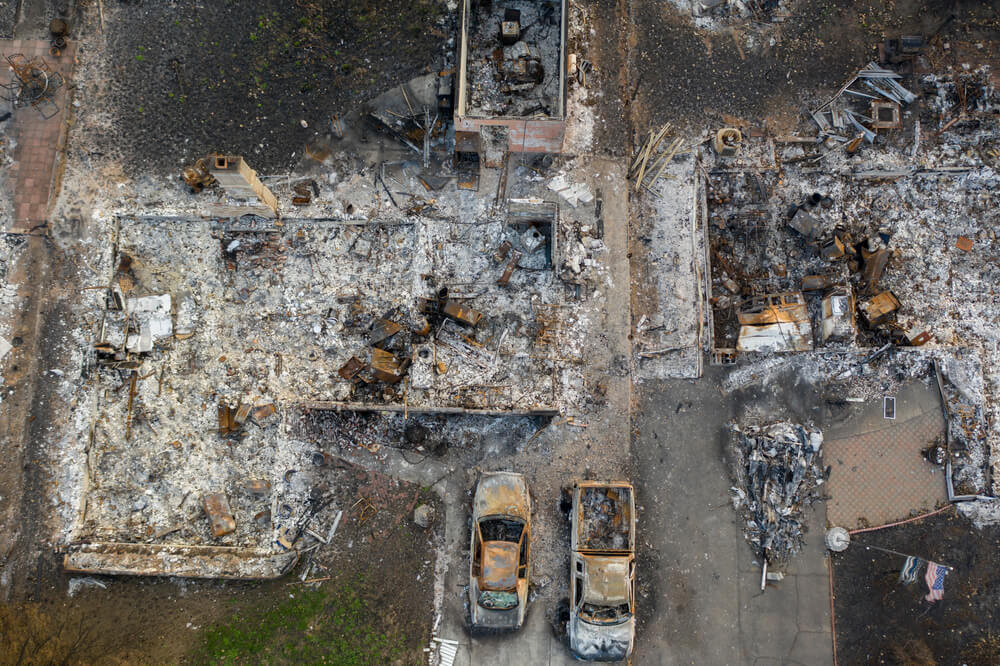Wildfire Damage Photo of Wildfire Damage